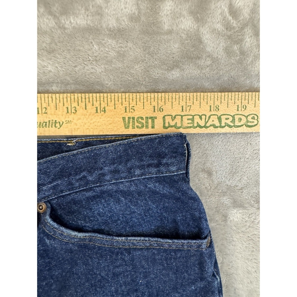 Lee Mens Jeans 36x30 Blue Dark‎ Wash Regular Straight Western Normcore Workwear - Picture 13 of 16